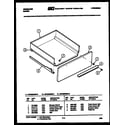 Frigidaire GPG38BEL1 drawer parts diagram
