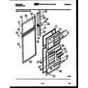 Frigidaire FPD18TFW0 door parts diagram