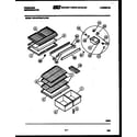 Frigidaire FPD18TFW0 shelves and supports diagram