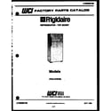 Frigidaire FPD14TIFF0 cover page diagram