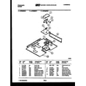 Frigidaire GP32BEL0 burner box parts diagram