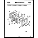 Frigidaire REG438QMA1 door parts diagram