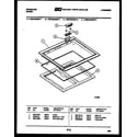 Frigidaire REG438QMA1 cooktop frame parts diagram