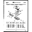 Frigidaire REG438QMA1 cooktop parts diagram