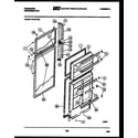 Frigidaire FP18TFW2 door parts diagram