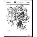 Frigidaire FP18TFW2 cabinet parts diagram