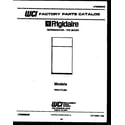 Frigidaire FPE17TLH0 cover page diagram