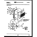 Frigidaire FPE17TLH0 system and automatic defrost parts diagram