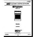 Frigidaire GPG38BNW1 cover diagram