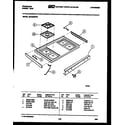 Frigidaire GPG38BNW1 cooktop parts diagram