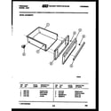 Frigidaire GPG38BNW1 drawer parts diagram
