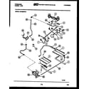 Frigidaire GPG38BNW1 burner, manifold and gas control diagram