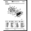 Frigidaire GPG38BNW1 door parts diagram