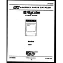 Frigidaire DEFW1 null diagram