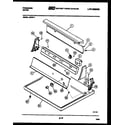 Frigidaire DEFW1 console and control parts diagram