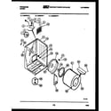 Frigidaire DGCIFH1 cabinet and component parts diagram