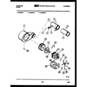 Frigidaire DGCIFH1 motor and blower parts diagram