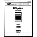 Frigidaire REG36CAA4 cover diagram