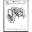 Frigidaire DW3350A1 door parts diagram