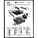 Frigidaire DW3350A1 racks and trays diagram