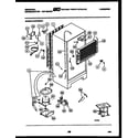Tappan GTN155BH1 system and automatic defrost parts diagram