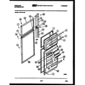 Frigidaire FPD18TLA0 door parts diagram