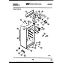 Frigidaire FPD18TLA0 cabinet parts diagram