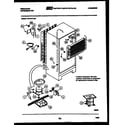 Frigidaire FPD18TLA0 system and automatic defrost parts diagram