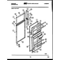Frigidaire FPD17TIFA1 door parts diagram