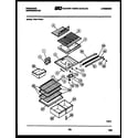 Frigidaire FPD17TIFA1 shelves and supports diagram