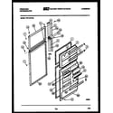 Frigidaire FPD18TFW2 door parts diagram