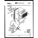 Frigidaire FPD18TFW2 system and automatic defrost parts diagram