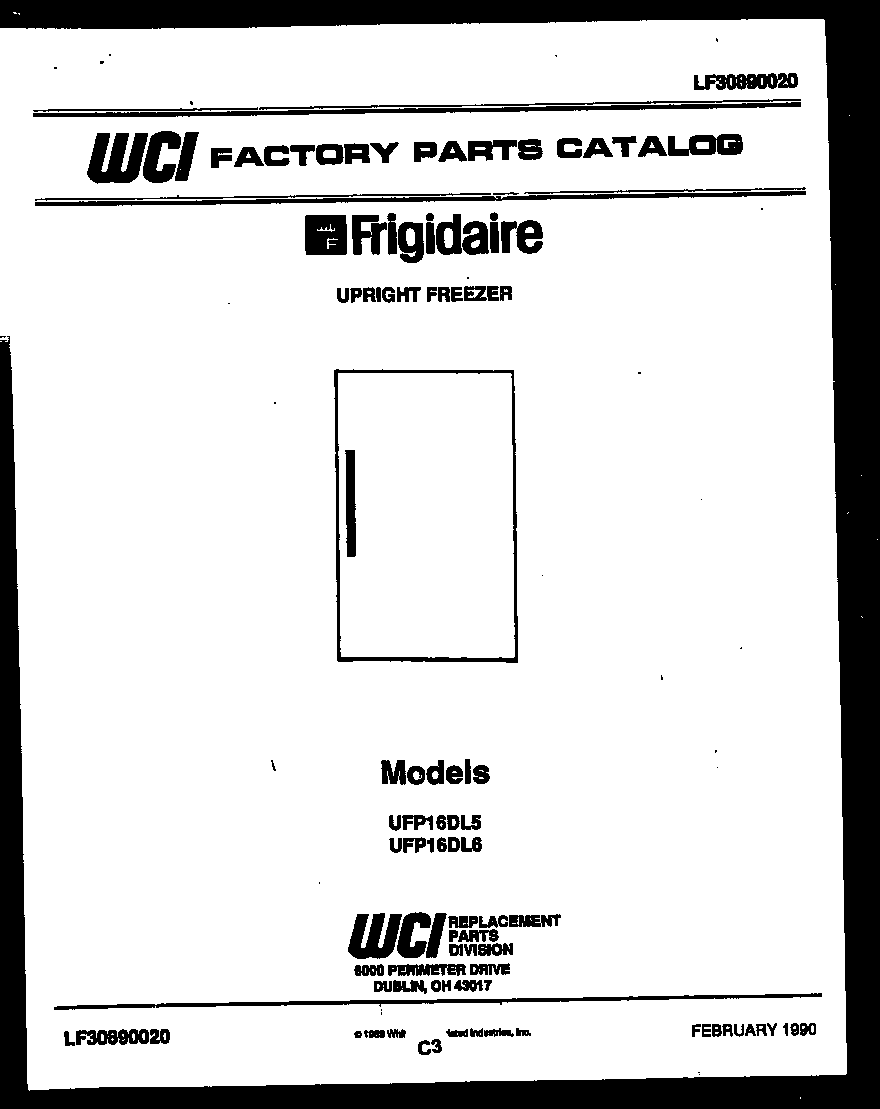 Frigidaire UFP16DL5 null diagram