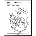 Frigidaire DESFW1 console and control parts diagram