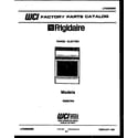 Frigidaire R30BCL4 cover diagram