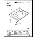 Frigidaire R30BCL4 cooktop parts diagram