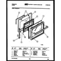 Frigidaire RS35BAH4 door parts diagram