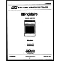 Frigidaire REG36CAF6 cover diagram