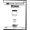 Frigidaire DW6700LW1 null diagram