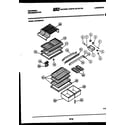 White-Westinghouse GTN155AH2 shelves and supports diagram