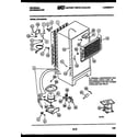 White-Westinghouse GTN155AH2 system and automatic defrost parts diagram
