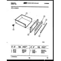 Frigidaire GPG34BNL1 drawer parts diagram