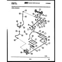 Frigidaire GPG34BNL1 burner, manifold and gas control diagram
