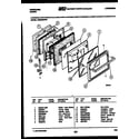Frigidaire RES34BNL1 door parts diagram