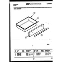 Frigidaire RES34BNL1 drawer parts diagram