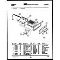 Frigidaire GG34BNW1 broiler drawer parts diagram