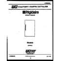 Frigidaire UF21NL2 null diagram