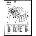 Frigidaire GPG94BL0 door parts diagram