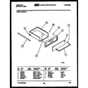 Frigidaire GPG94BL0 drawer parts diagram
