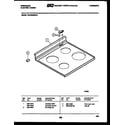 Frigidaire REGS38BNW1 cooktop parts diagram